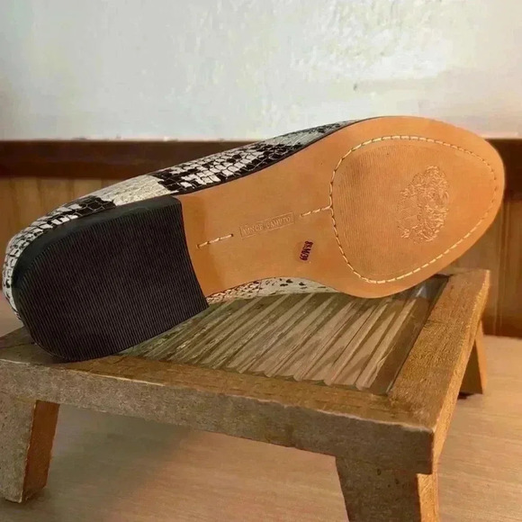 Vince Camuto Snakeskin Print Leather Loafers - Picture 7 of 9